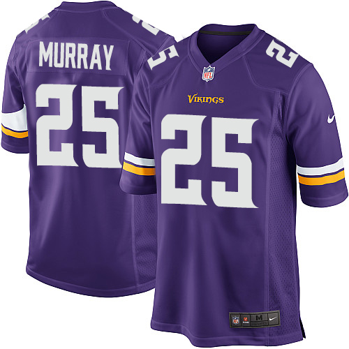 Nike Vikings #25 Latavius Murray Purple Team Color Youth Stitched NFL Elite Jersey - Click Image to Close